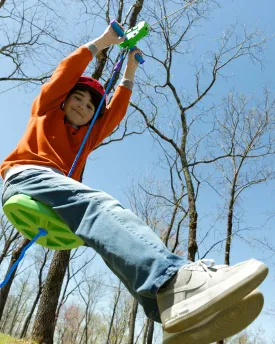 100 ft Backyard Zipline Kit kids