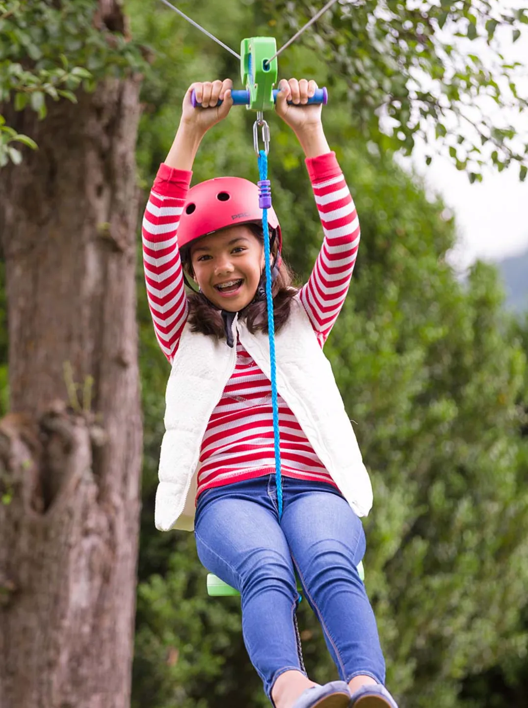 100 ft Backyard Zipline Kit kids