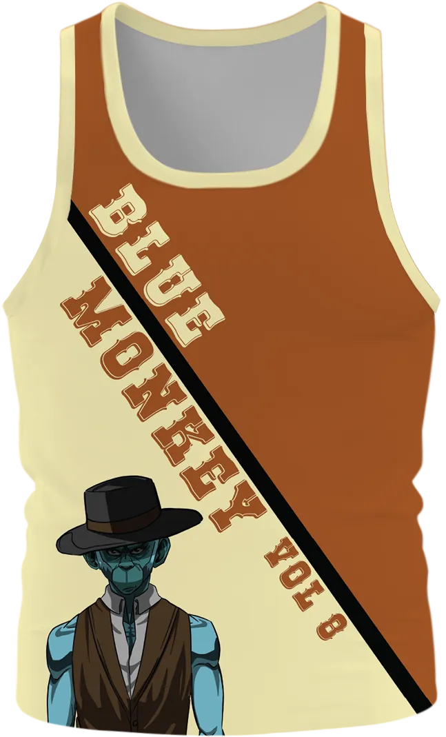 Blue Monkey Old West V8 Yellow/Orange Singlet