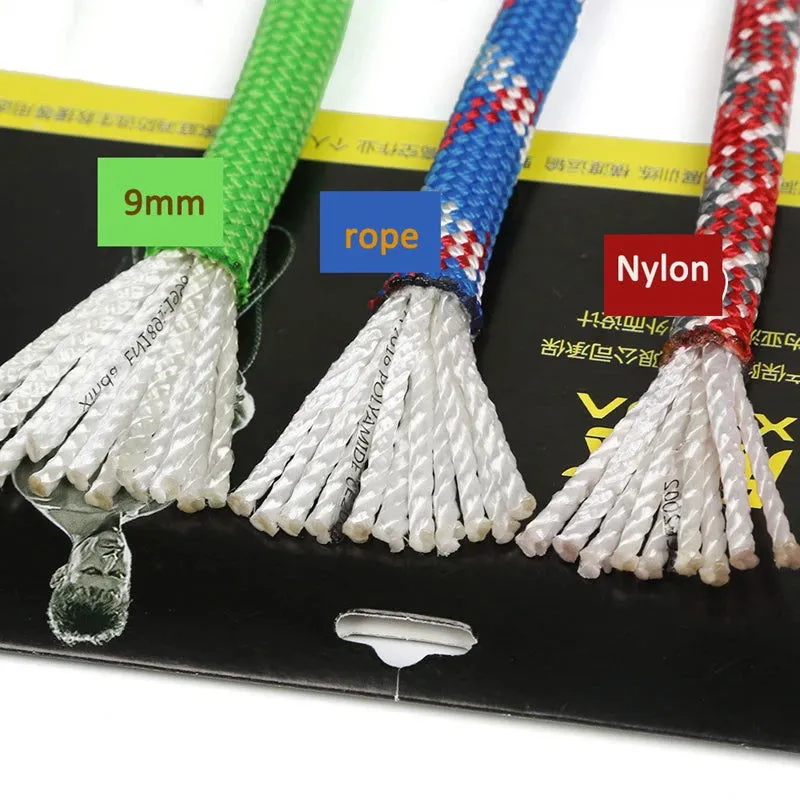 Climbing Rope Outdoor Emergency Rope 10m/20m/30m/50m Wear Resistant 9mm Diameter High Strength Hiking Accessory Tool