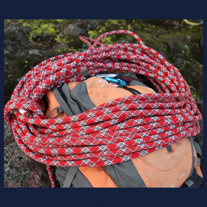 Climbing Rope Outdoor Emergency Rope 10m/20m/30m/50m Wear Resistant 9mm Diameter High Strength Hiking Accessory Tool