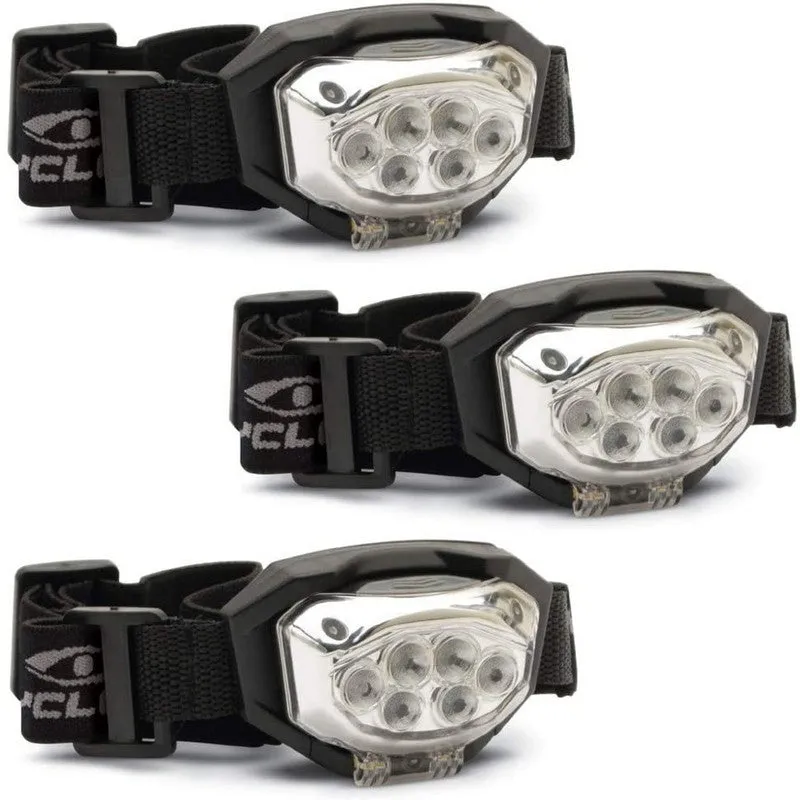 Cyclops 300 Lumens Headlamp 3 Pack