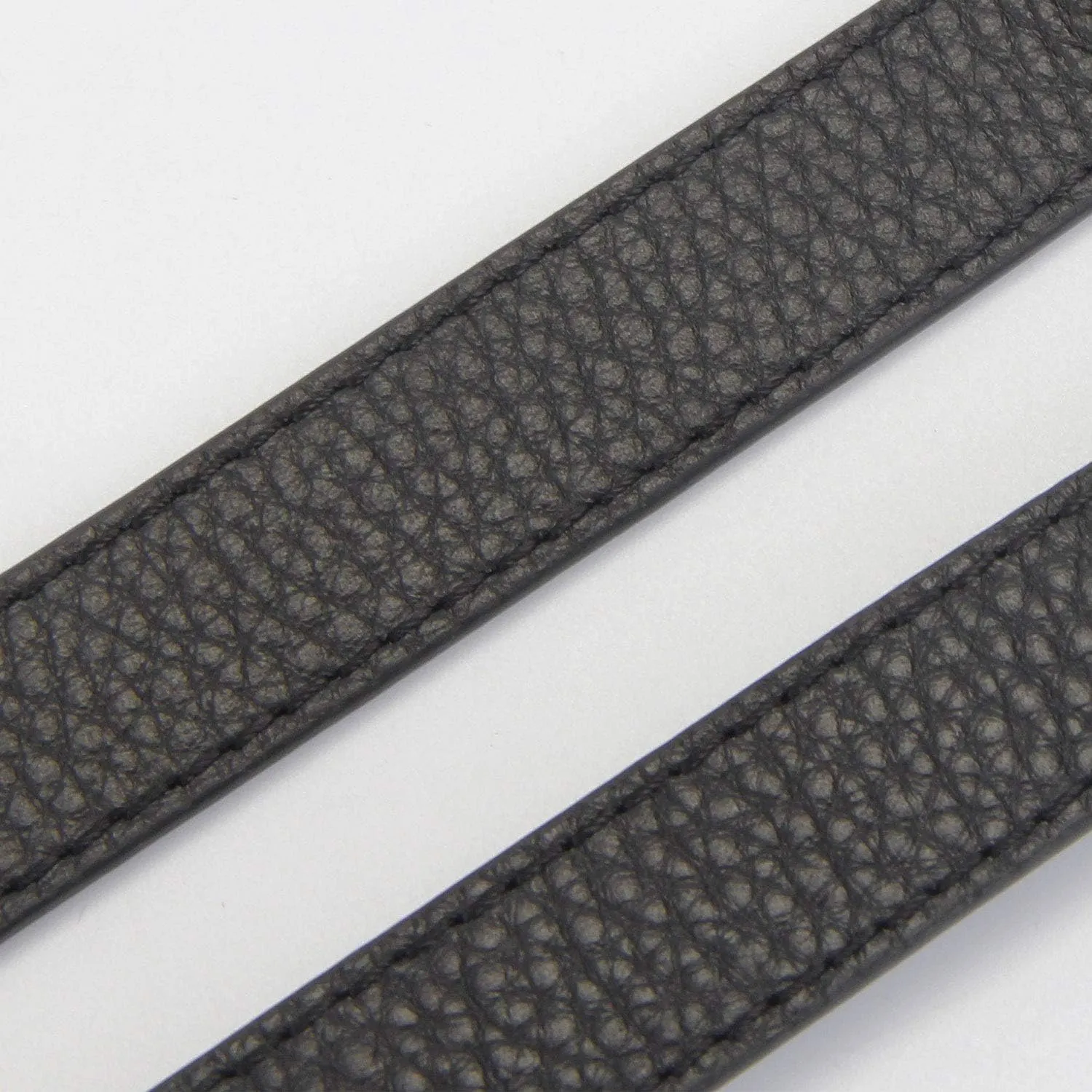 Full Grain Leather Adjustable Replacement Cross Body Purse Shoulder Strap Handbag Bag Wallet, 2/3 Wide (Black)