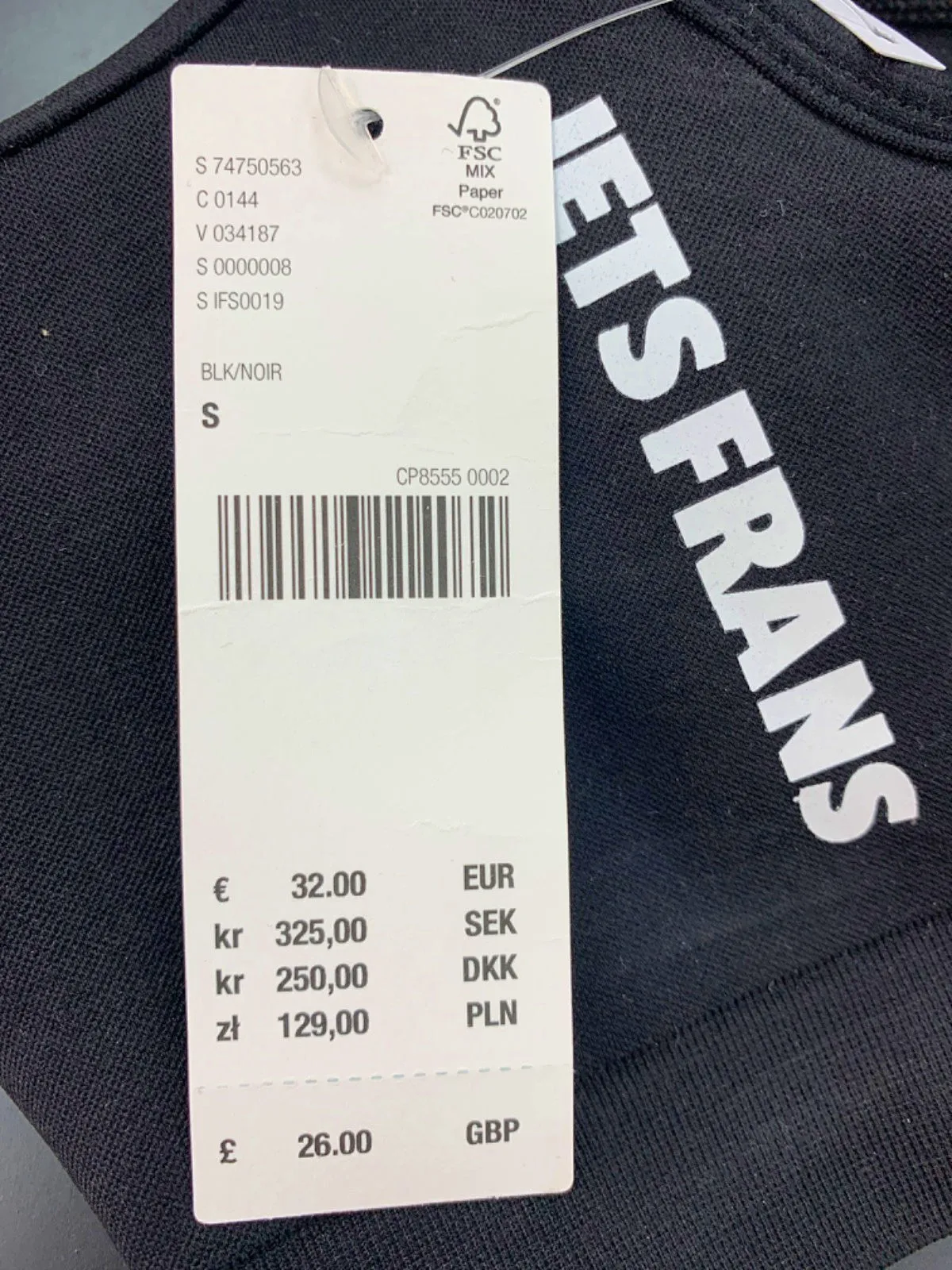 Iets Frans Black Sports Bra S