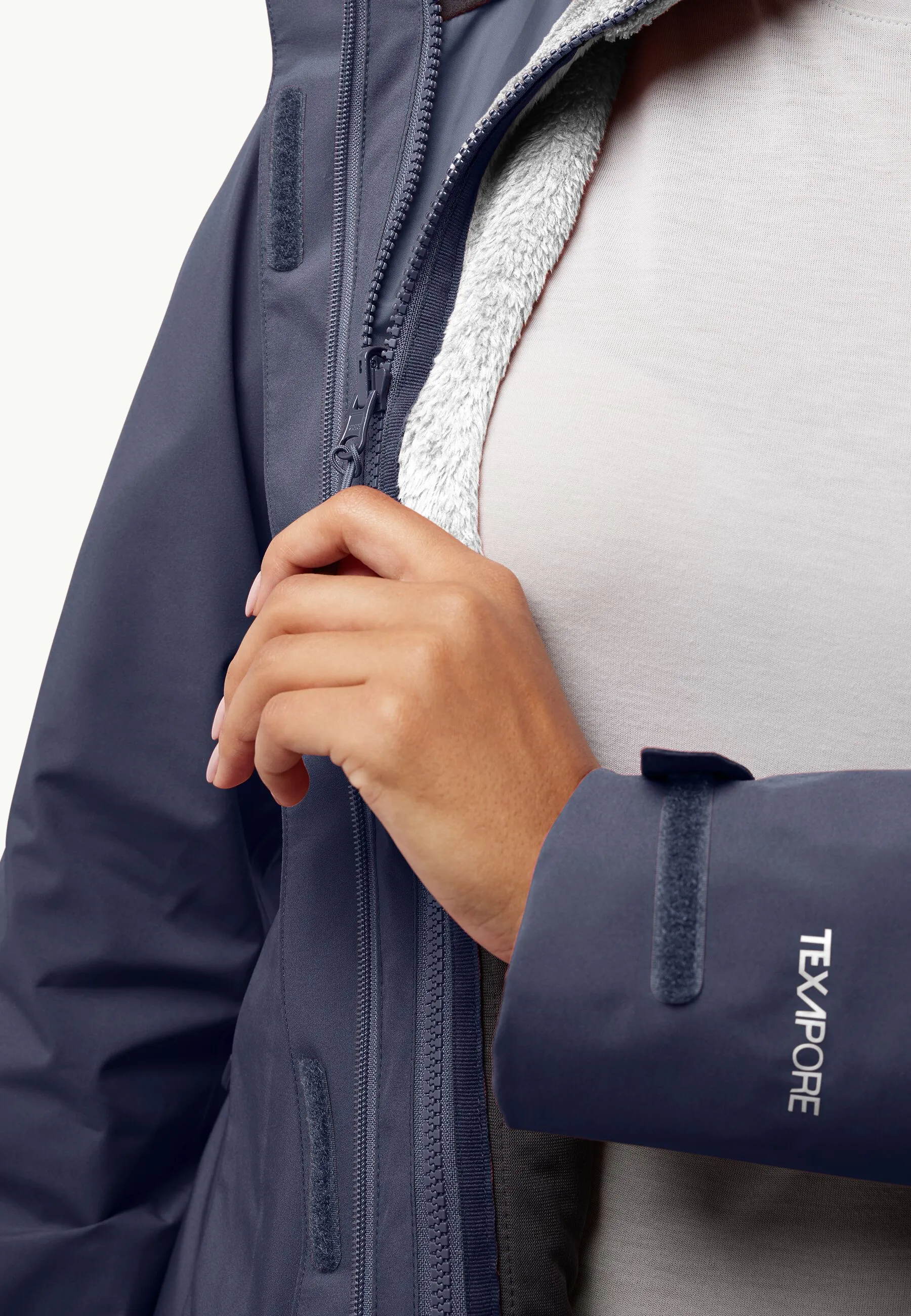 Jack Wolfskin Rotwand 3 in 1 Jacket Womens Graphite