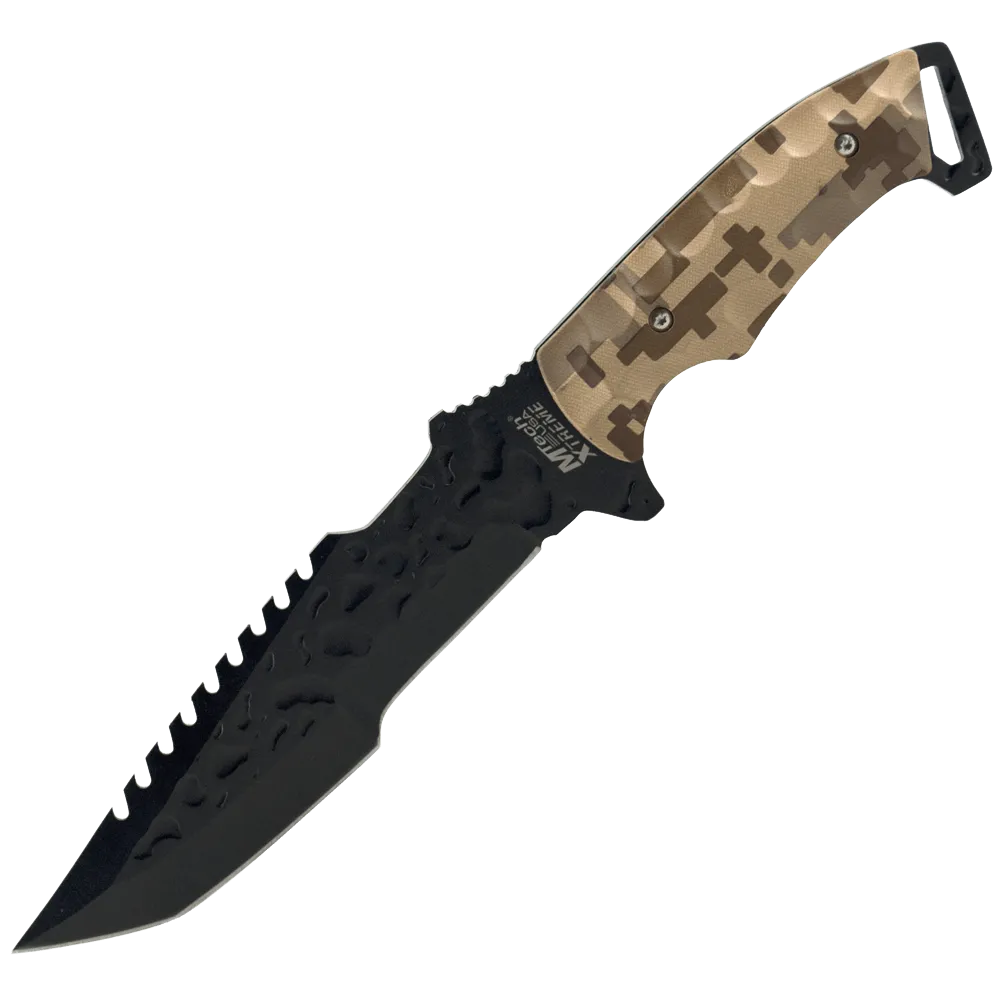 Mtech Xtreme Desert Camo Tactical Knife With Tanto Blade