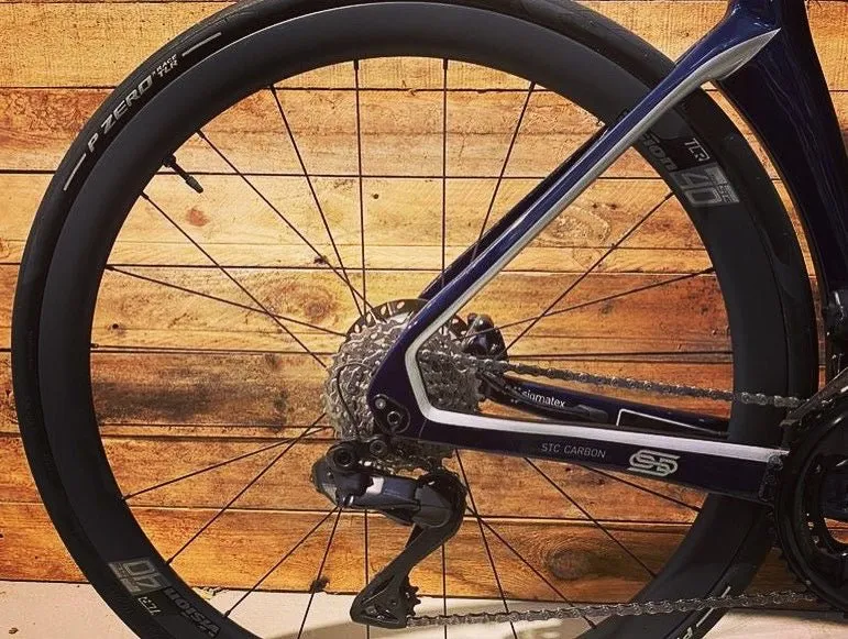 ORRO Venturi STC Custom Carbon Aero Road Bike - Metallic Blue - 54cm Med Ultegra Di2 12-speed
