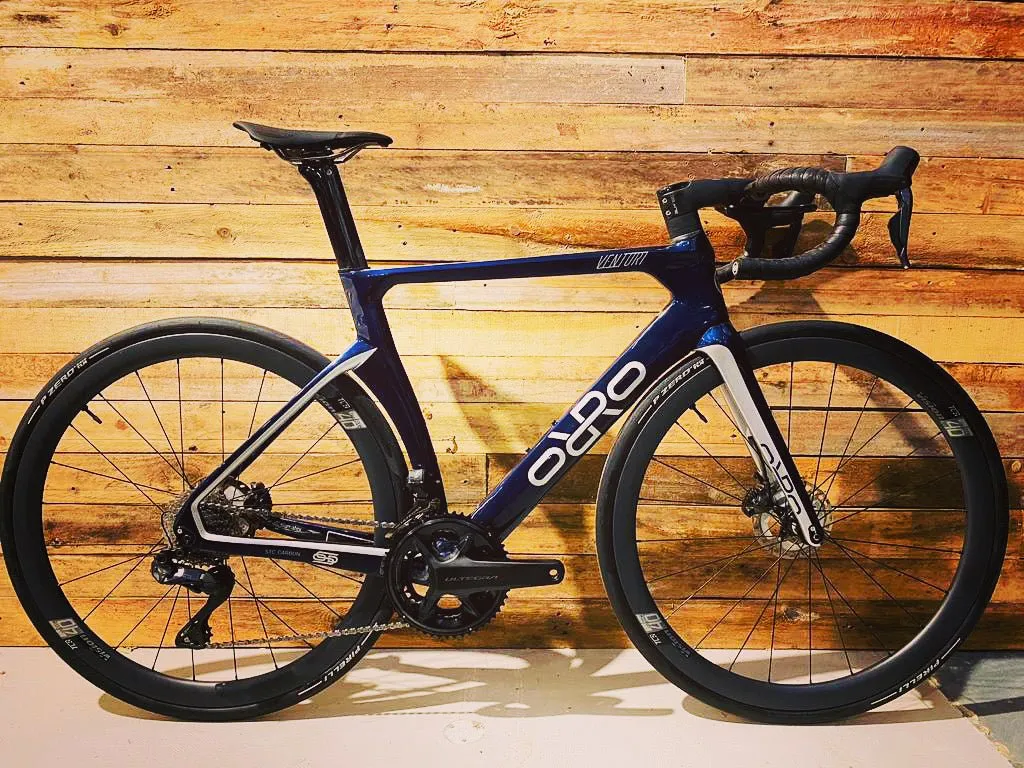 ORRO Venturi STC Custom Carbon Aero Road Bike - Metallic Blue - 54cm Med Ultegra Di2 12-speed