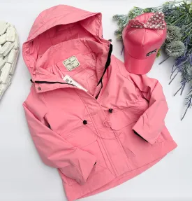 Pink waterproof jacket