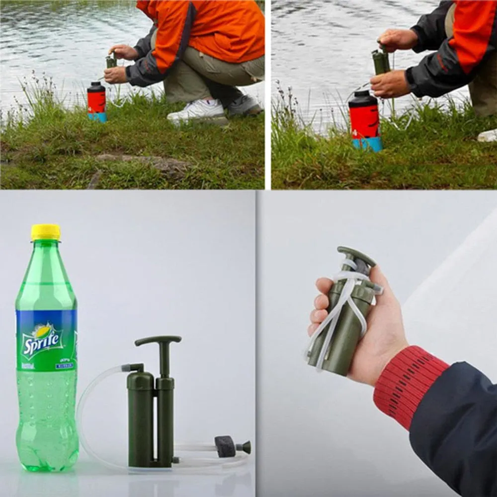 Portable Emergency Water Purifier For Outdoor Hiking Camping Emergencies