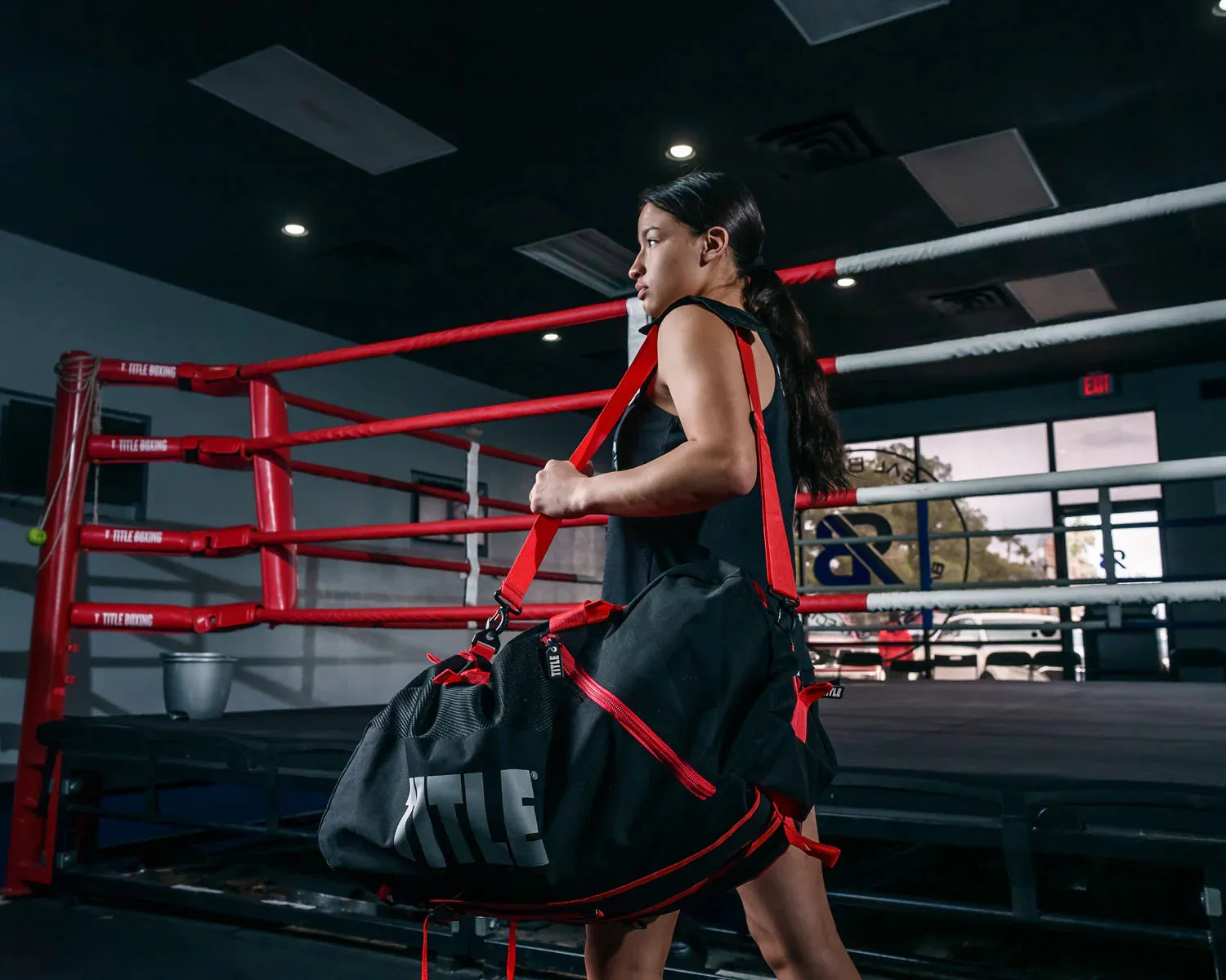 TITLE Boxing Champion Sport Gear Bag Backpack