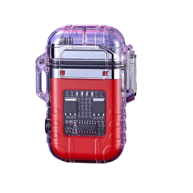 Transparent Rechargeable Dual Lighter Zc-169