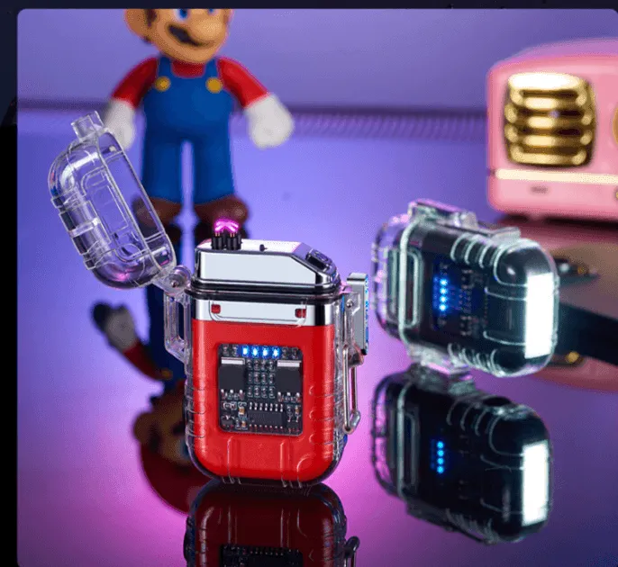 Transparent Rechargeable Dual Lighter Zc-169